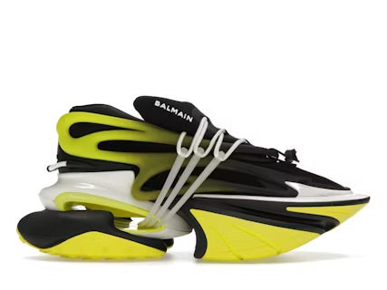 Balmain Black & Green Unicorn Sneakers Balmain