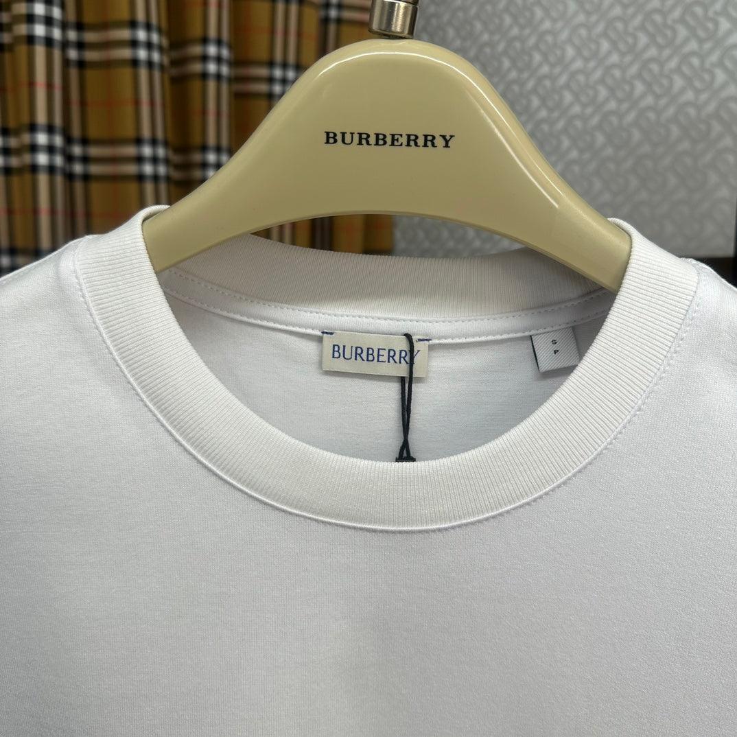 Burberry T-Shirt Without Collar 'White' - SleekGait