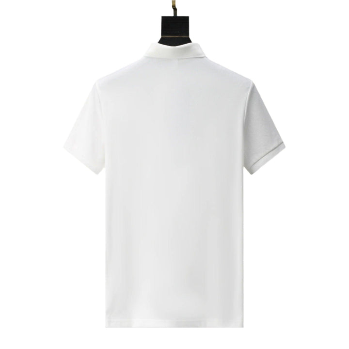 Burberry White T-Shirt With Collar - SleekGait