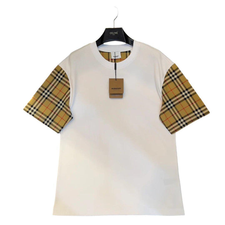 Burberry T-Shirt Without Collar 'White & Beige' - SleekGait