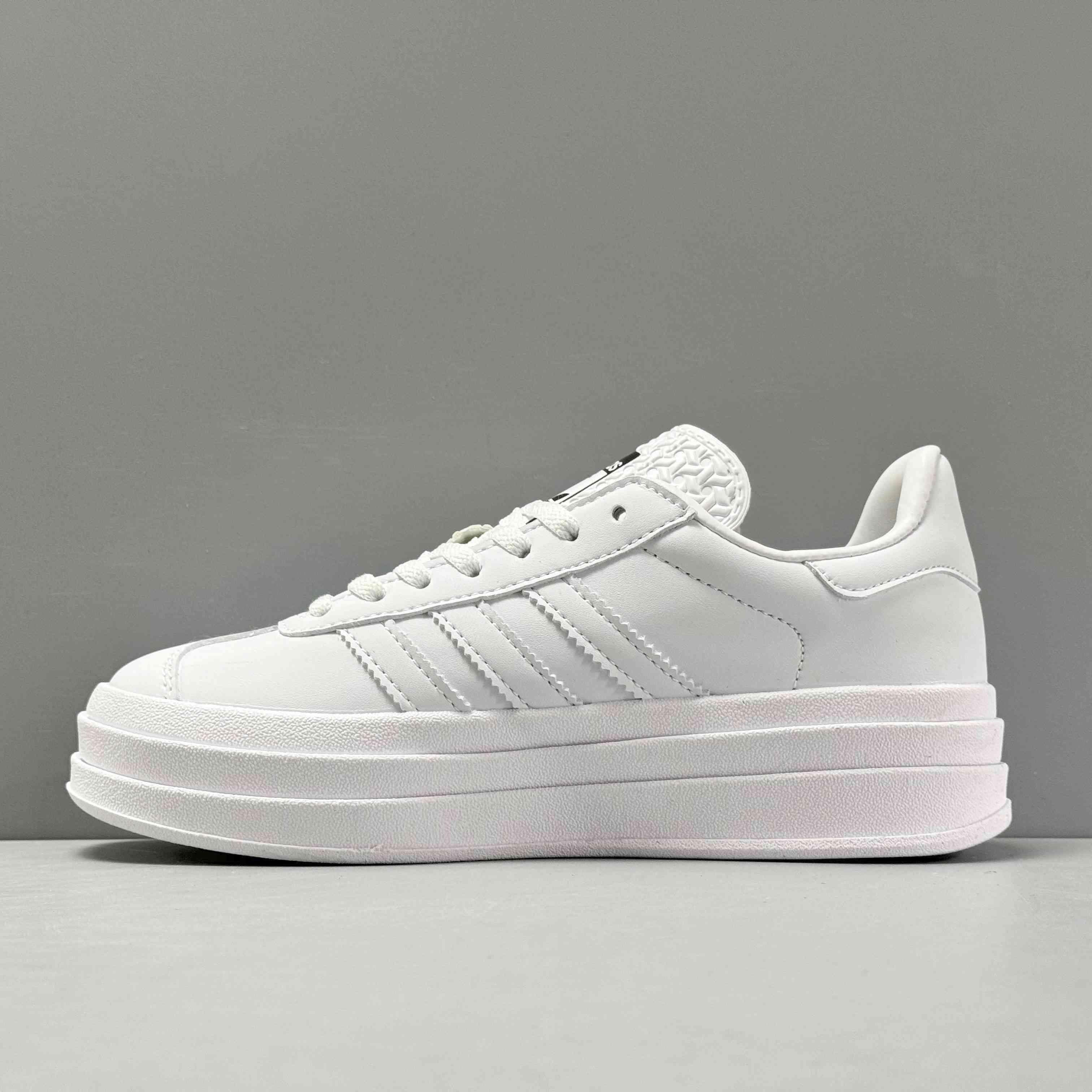 Adidas Originals Gazelle Bold 'Triple White' - SleekGait