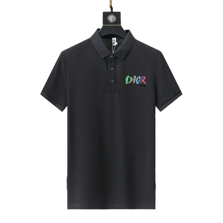 Dior Black T-Shirt With Collar - SleekGait