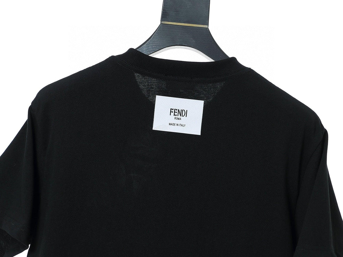 Fendi T-Shirt without Collar 'Black' - SleekGait