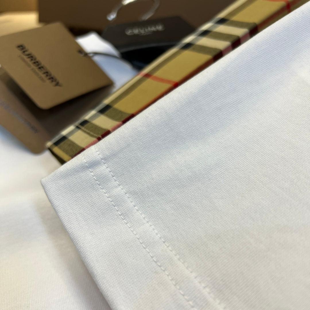 Burberry T-Shirt Without Collar 'White & Beige' - SleekGait