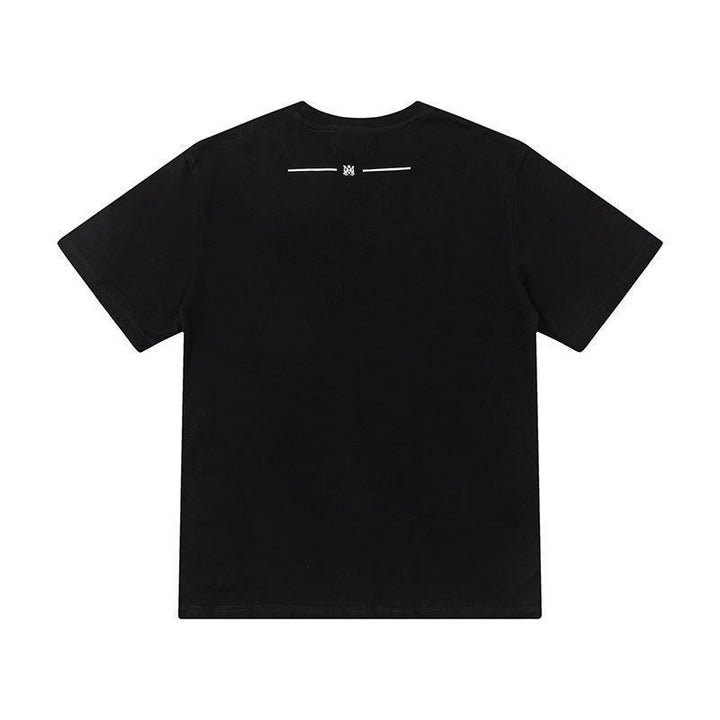 Amiri Black T-Shirt Without Collar - SleekGait