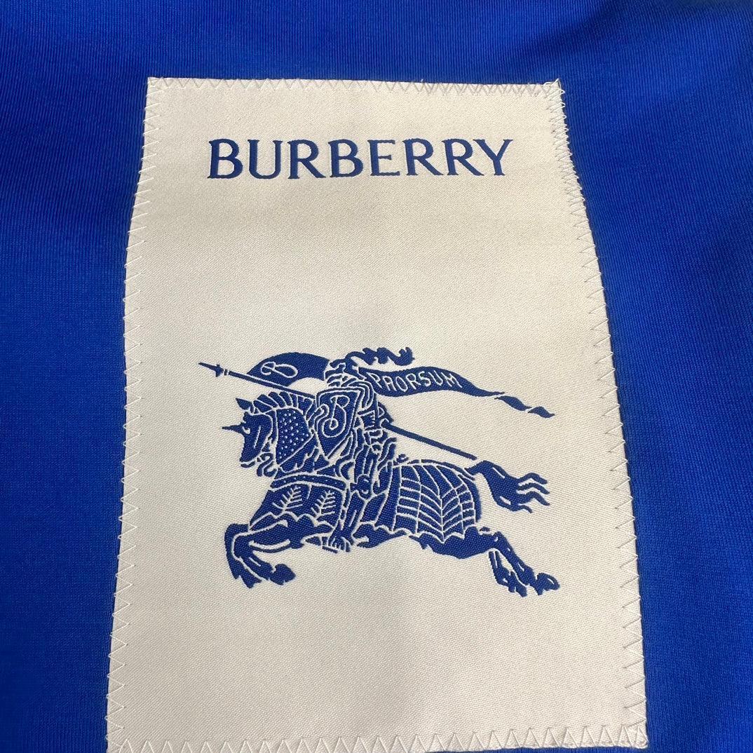 Burberry Blue T-Shirt Without Collar - SleekGait