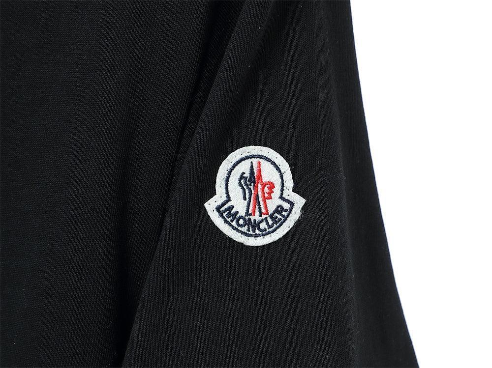 Moncler T-Shirt Without Collar 'Black' - SleekGait