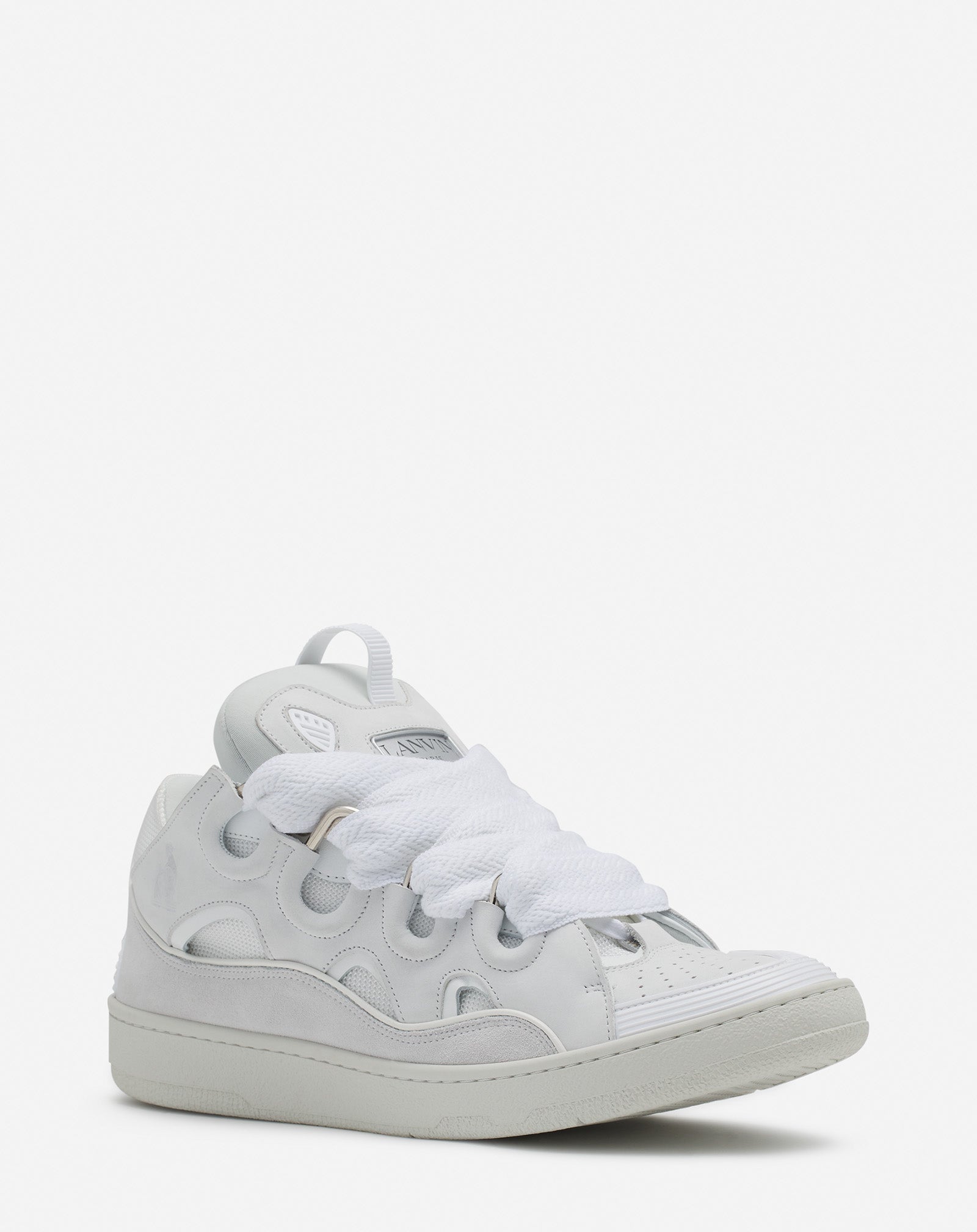 Lanvin LEATHER CURB SNEAKERS
