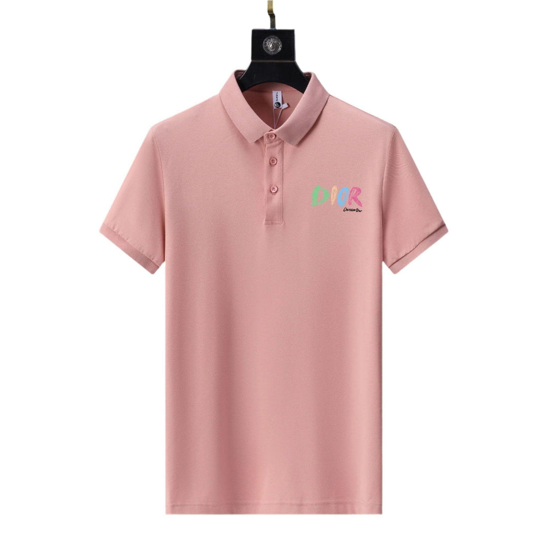 Dior Pink T-Shirt With Collar - SleekGait