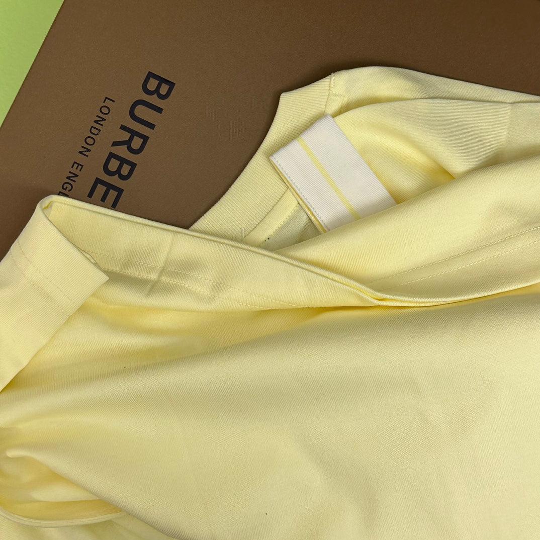 Burberry Yellow T-Shirt Without Collar - SleekGait