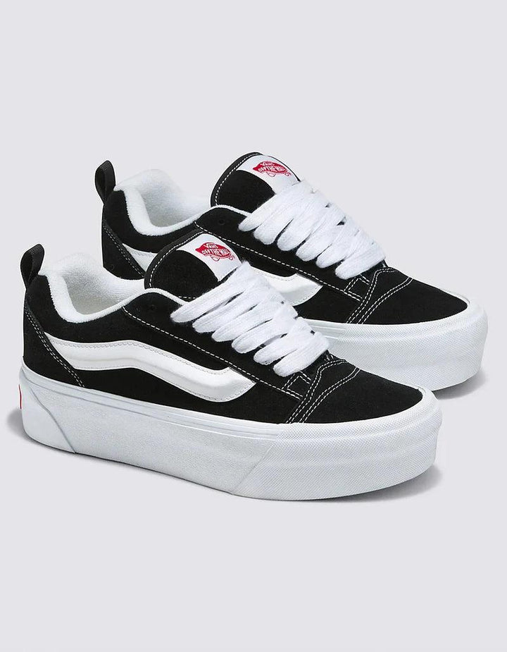 Vans Knu Stack Skate Shoe - Black - SleekGait