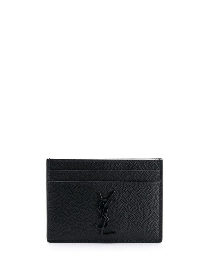 SAINT LAURENT Mini Monogram Credit Card Holder - SleekGait