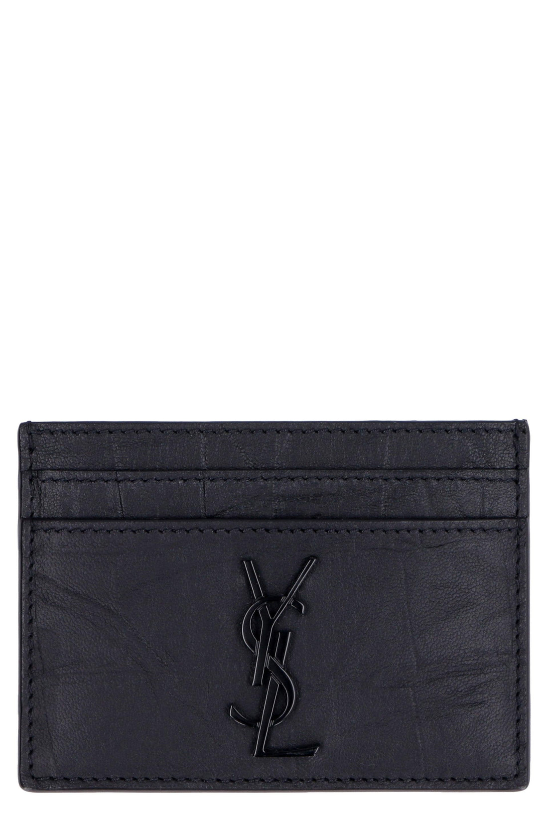 SAINT LAURENT Mini Monogram Credit Card Holder - SleekGait