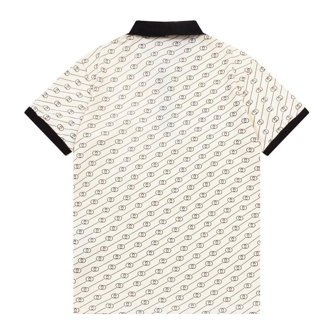 Gucci Light Beige T-shirt with a collar - SleekGait