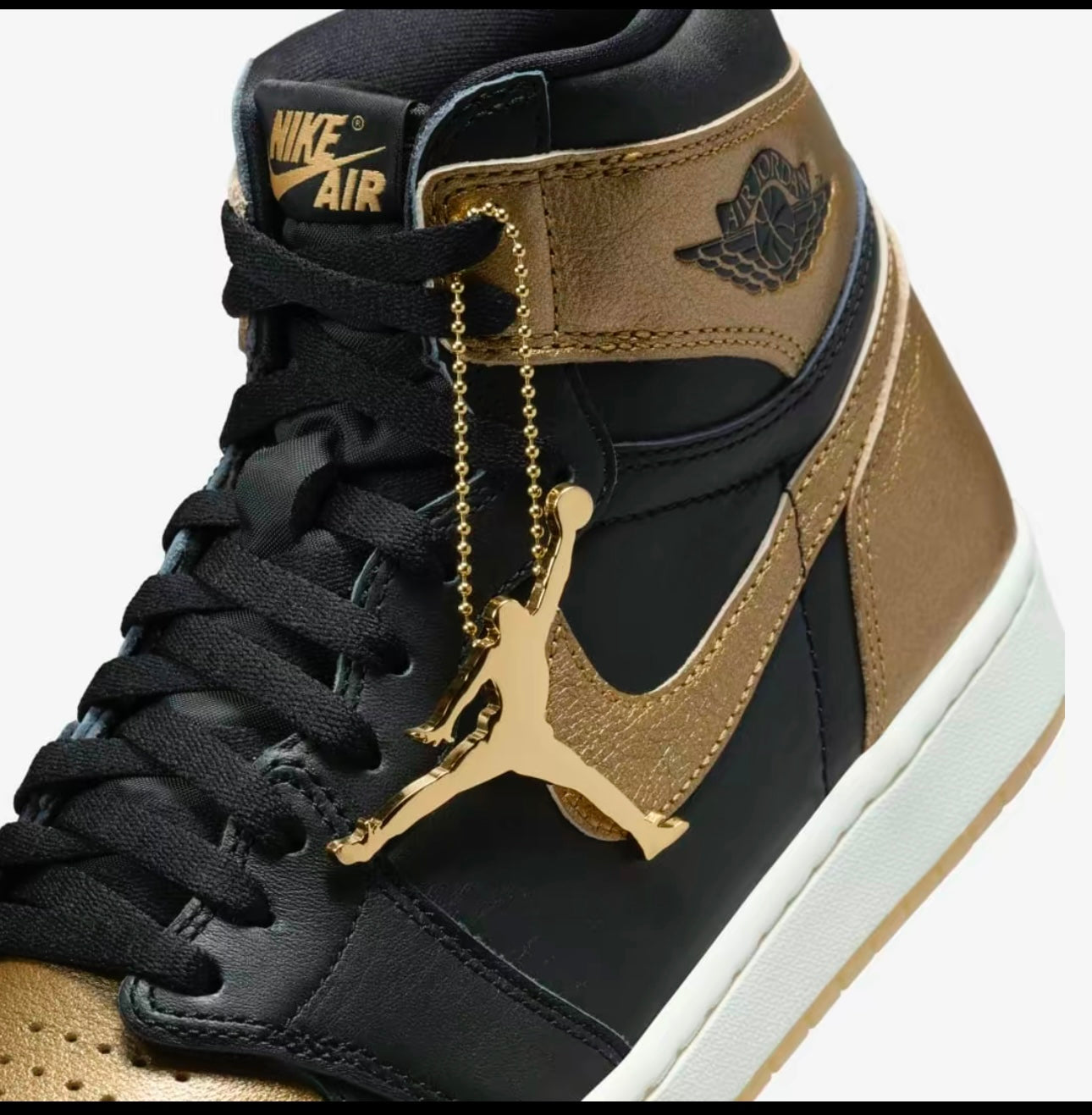 Nike Air Jordan 1 High OG Black Metallic Gold
