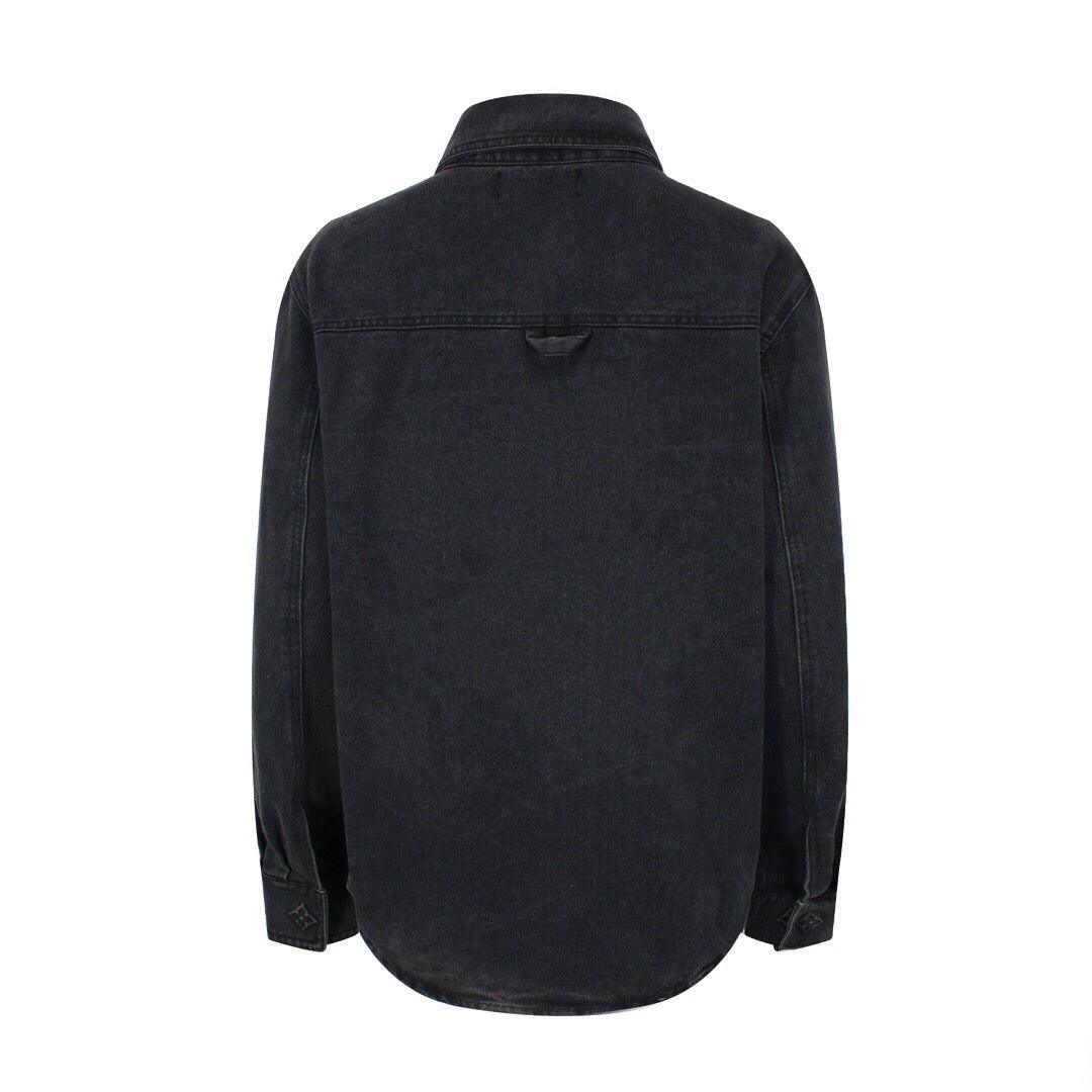 Louis Vuitton Denim Overshirt Black - SleekGait