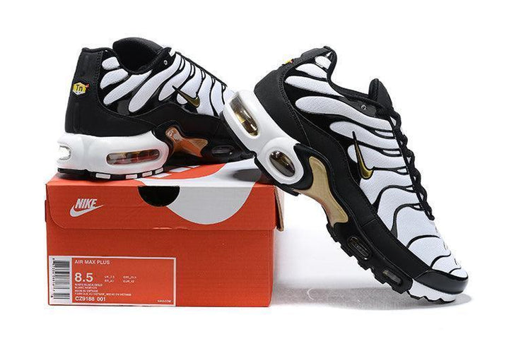 Nike Air Max Plus 'White Black Metallic Gold' - SleekGait