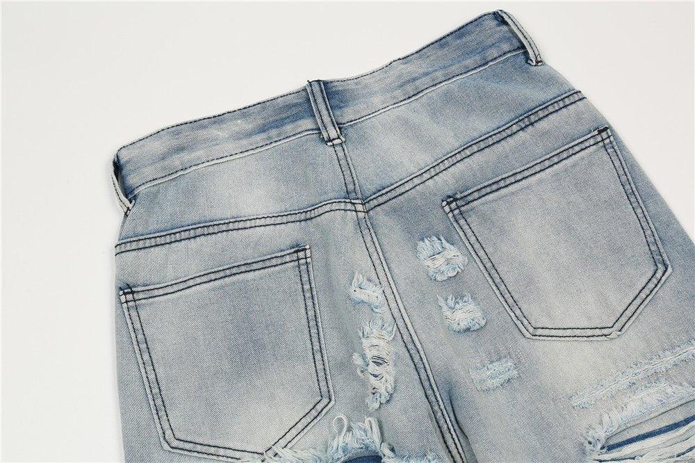 Fashion Flared Washed Jeans Men - SleekGait