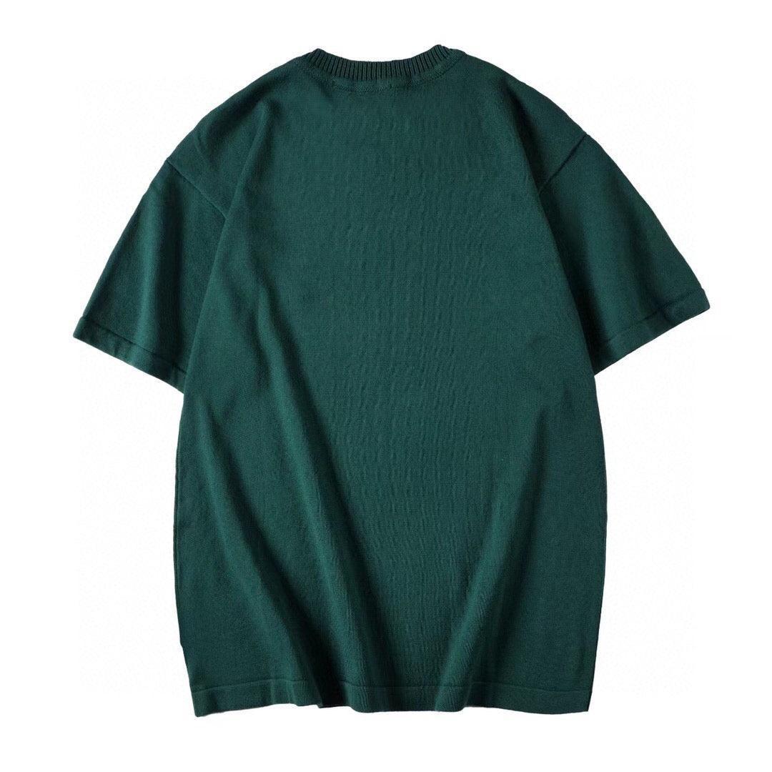 Louis Vuitton T-Shirt Without Collar 'Green' - SleekGait
