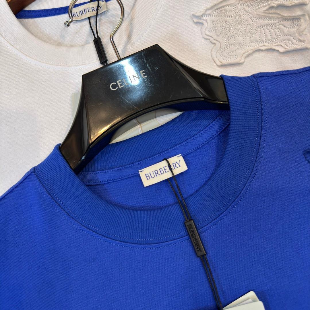 Burberry T-Shirt Without Collar 'Blue' - SleekGait