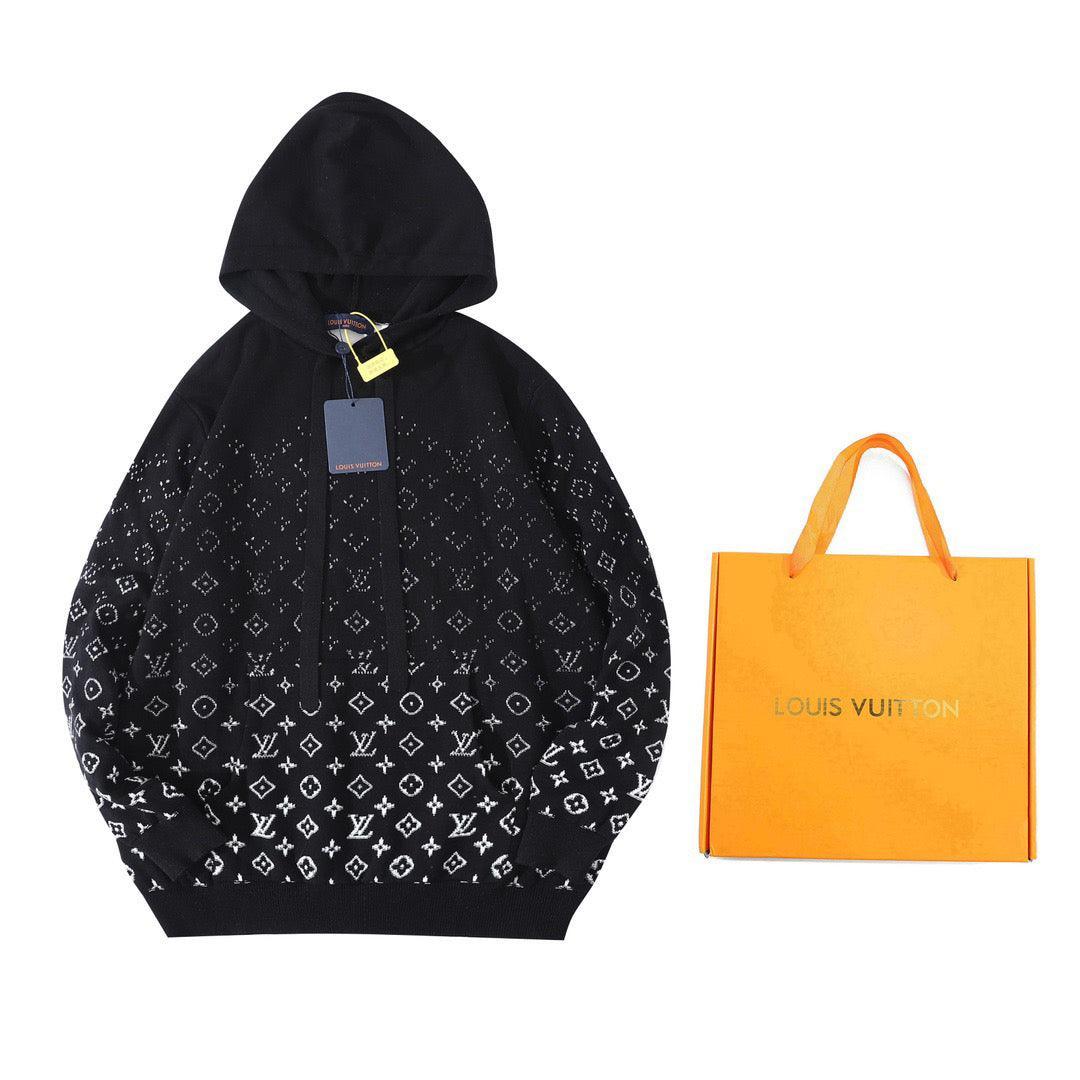 Louis Vuitton Black Monogram Hoodie - SleekGait