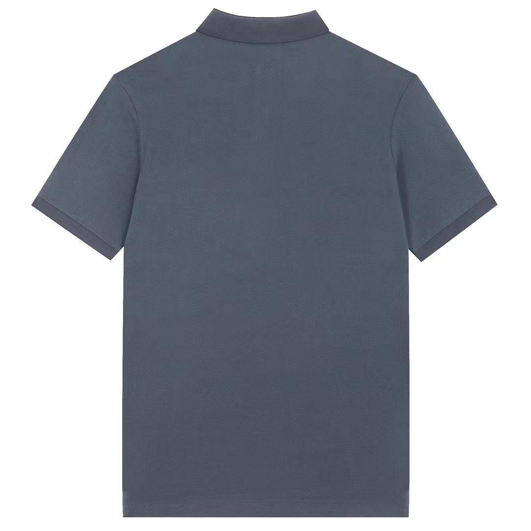 Burberry Dark Grey T-Shirt With Collar - SleekGait