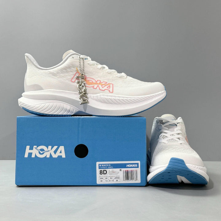 Hoka One One Mach 6 'White Nimbus Cloud' - SleekGait