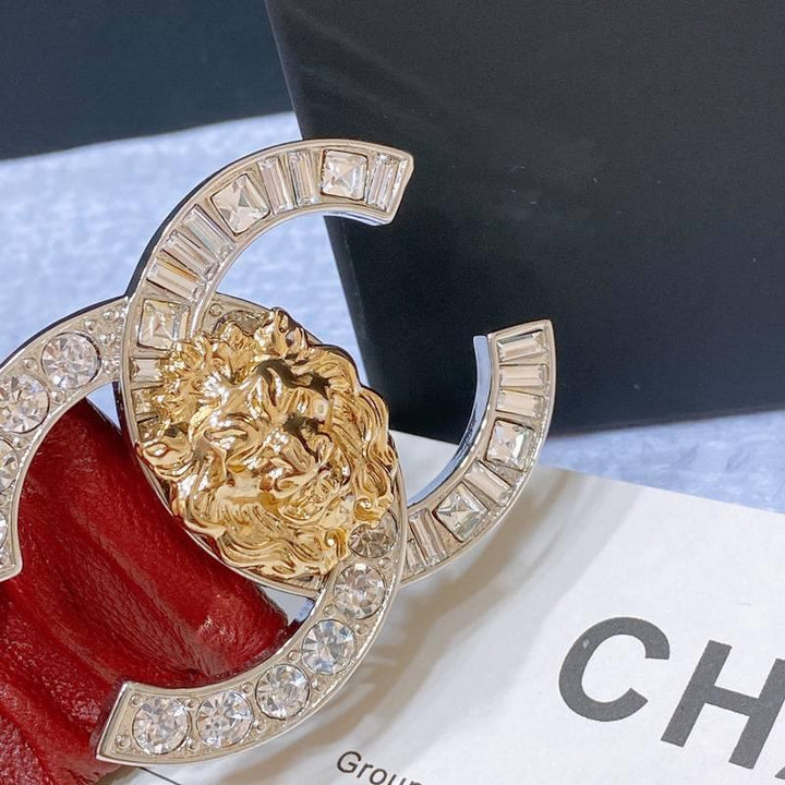 Chanel Leather Women’s Belt 'Red' - SleekGait