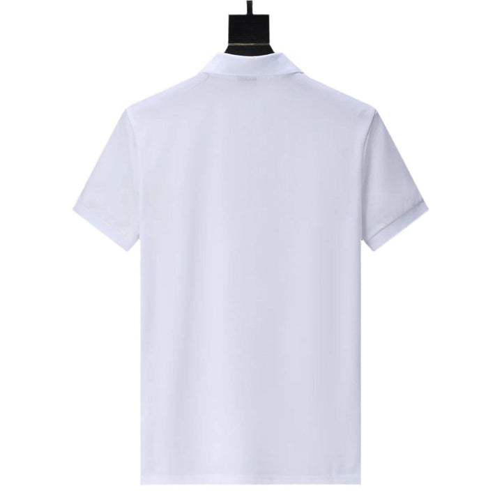 Hugo Boss White T-Shirt with Collar - SleekGait