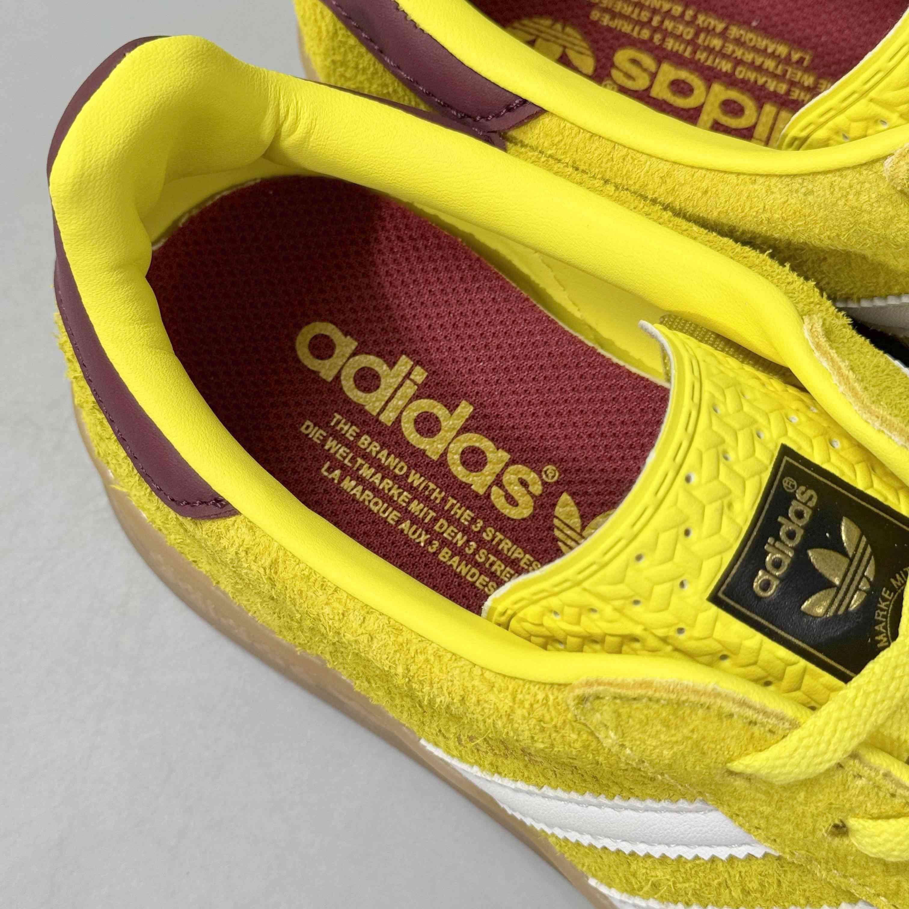 Adidas Originals Gazelle Indoor 'Bright Yellow Burgundy' - SleekGait