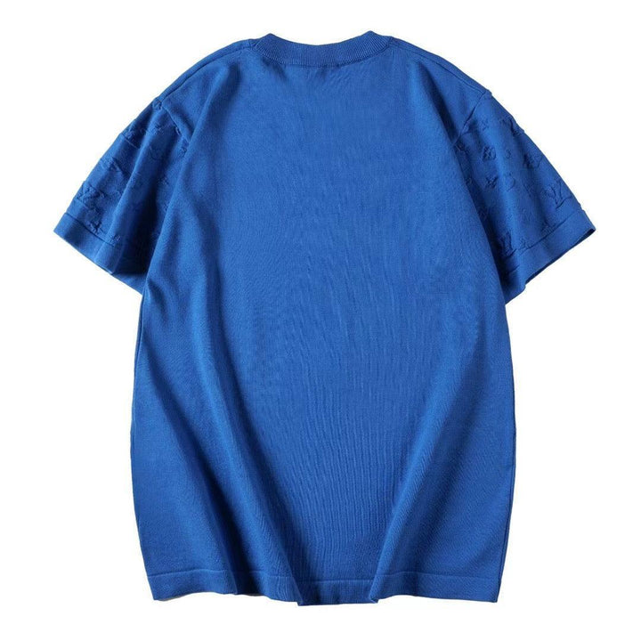 Louis Vuitton T-Shirt Without Collar 'Blue' - SleekGait