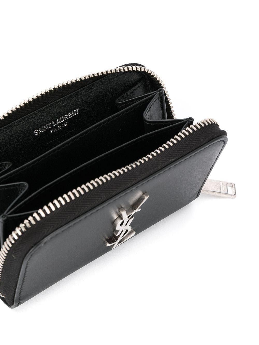 SAINT LAURENT Zipper Around Mini Wallet - SleekGait