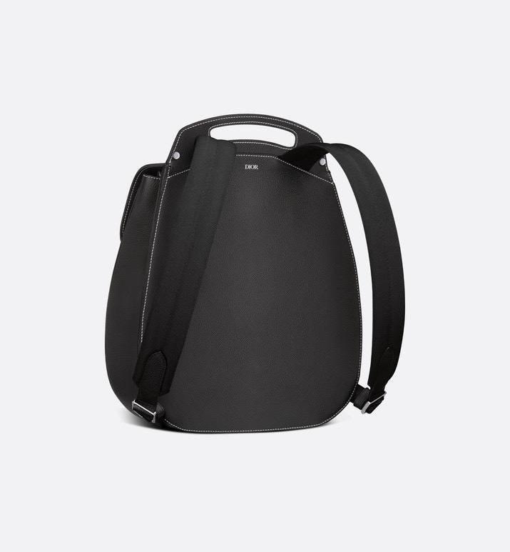 Dior Gallop Sling Bag Black Grained Calfskin - SleekGait