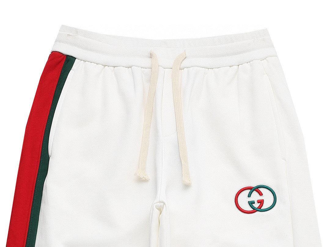 Gucci Long Pant 'White/Red/Green' - SleekGait