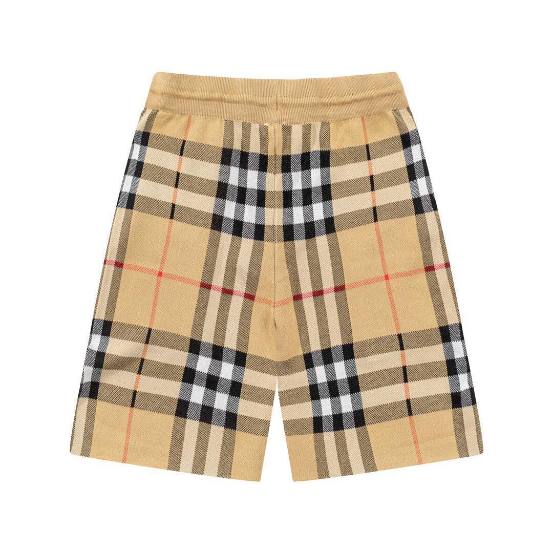 Burberry Men's Striped Cotton Knit Basketball Shorts 'Beige' - SleekGait