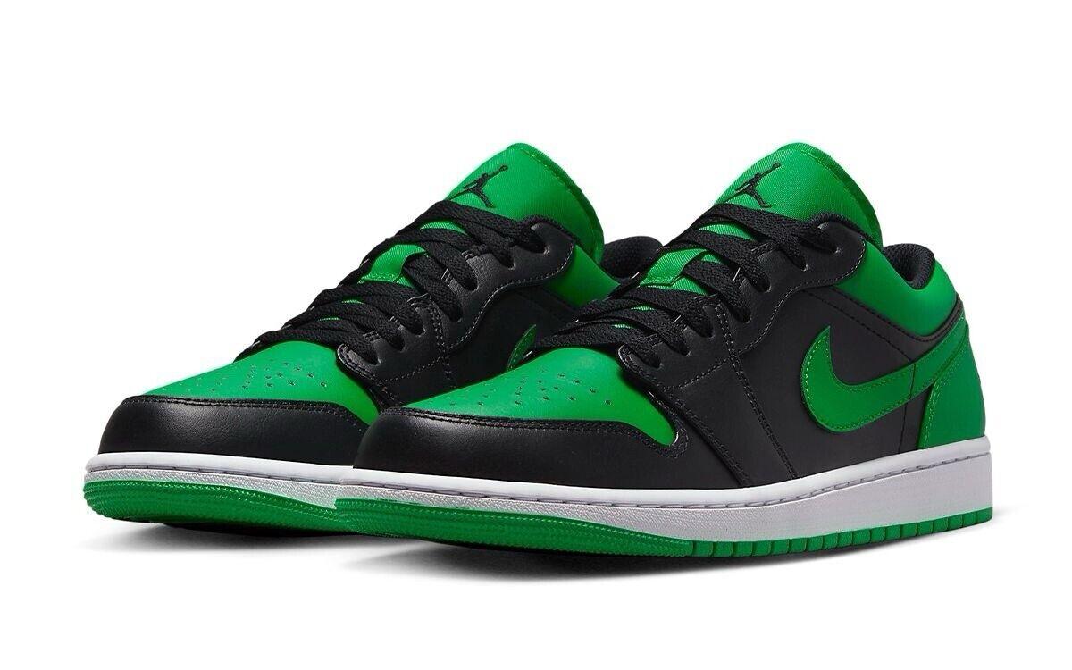 Air Jordan 1 Low Lucky Green 553558-065 Men Size 8-13 - SleekGait