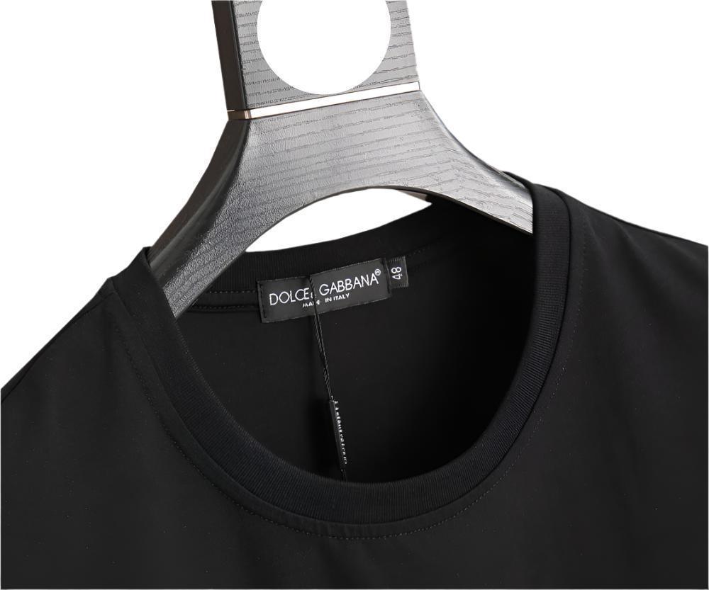 Dolce & Gabbana T-Shirt Without Collar 'Black & White' - SleekGait