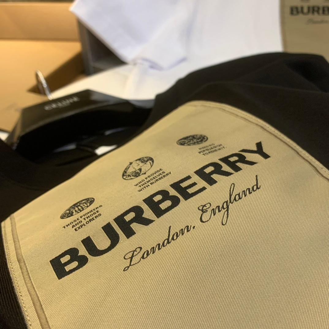 Burberry Black T-Shirt Without Collar - SleekGait