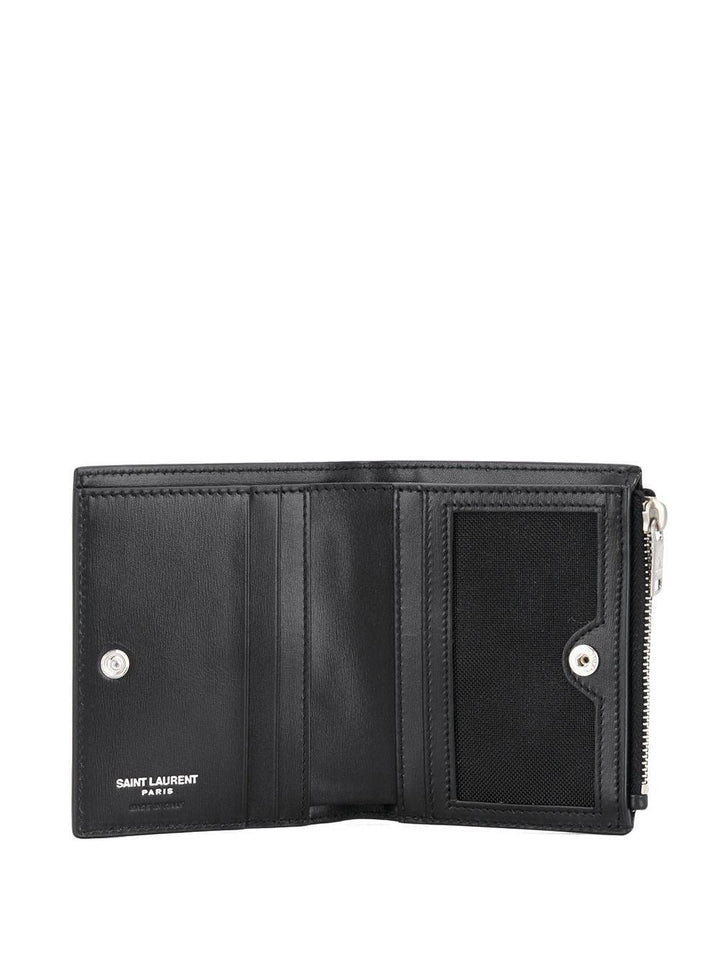 SAINT LAURENT Mini Ultracalves Leather Wallet - SleekGait