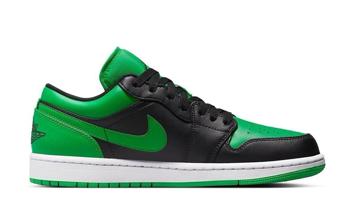 Air Jordan 1 Low Lucky Green 553558-065 Men Size 8-13 - SleekGait
