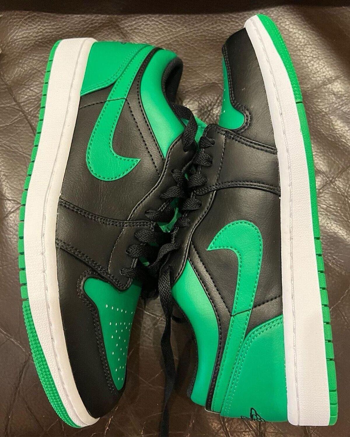 Air Jordan 1 Low Lucky Green 553558-065 Men Size 8-13 - SleekGait