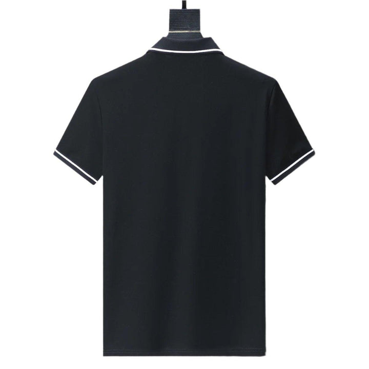 Celine Black T-Shirt With Collar - SleekGait