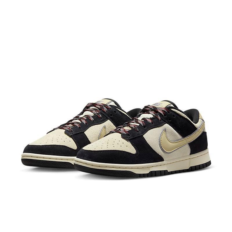 Nike Dunk Low LX Black Suede Team Gold - SleekGait