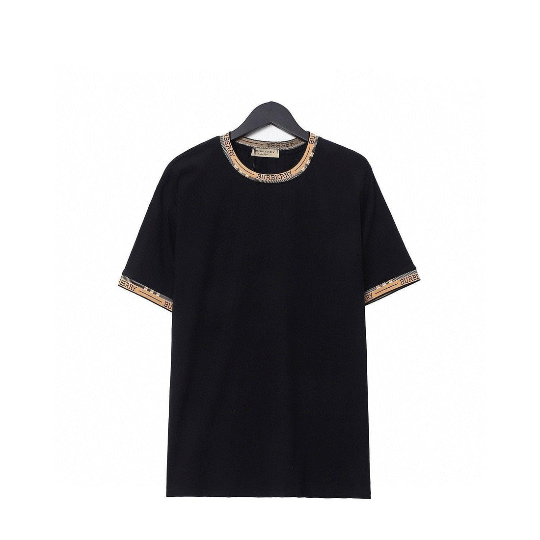 Burberry T-Shirt Without Collar 'Black & Beige' - SleekGait