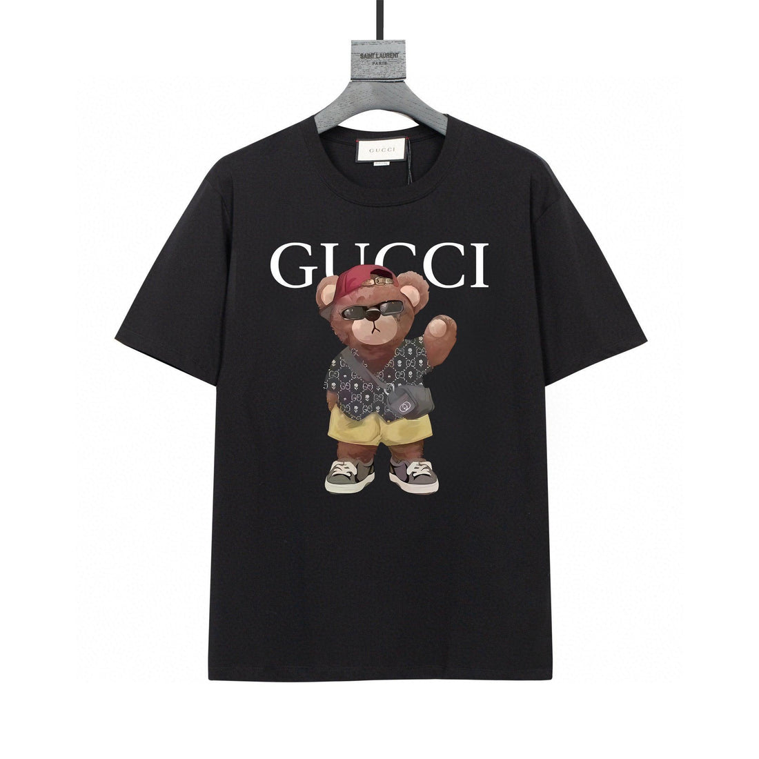 Gucci T-Shirt Without Collar 'Black' - SleekGait