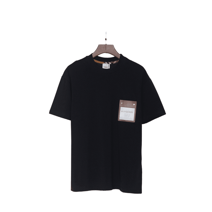 Burberry T-Shirt Without Collar 'Black & Beige' - SleekGait