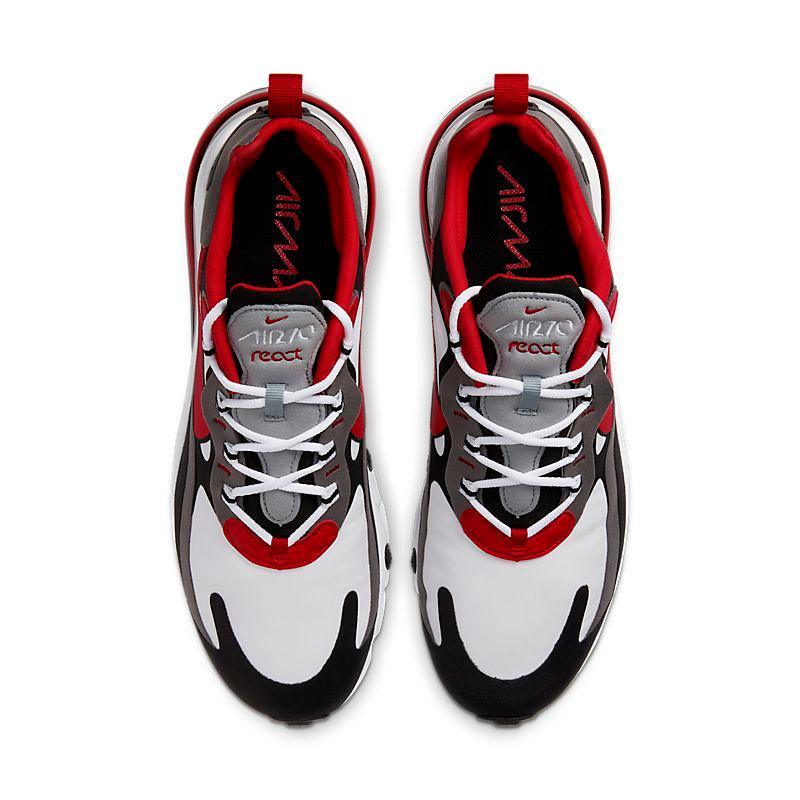 Nike Air Max 270 React 'Black Iron Grey University Red' - SleekGait