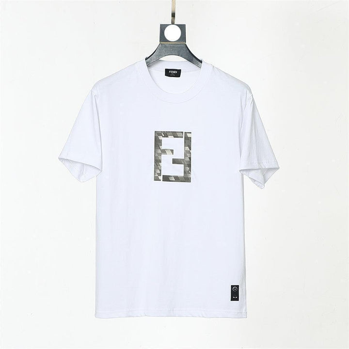 Fendi T-Shirt without Collar 'White' - SleekGait