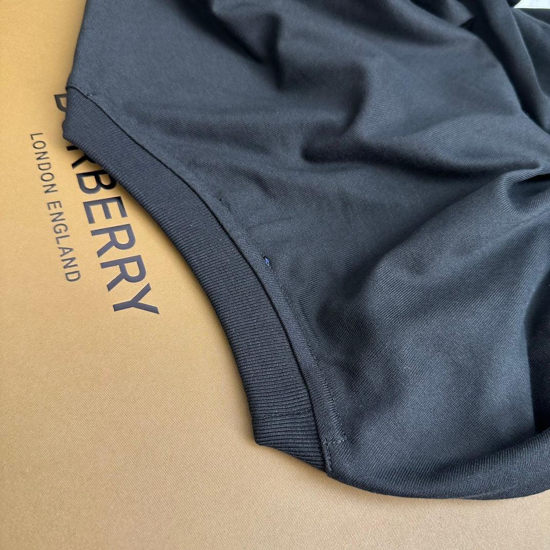 Burberry T-Shirt With Rose Without Collar 'Black' - SleekGait