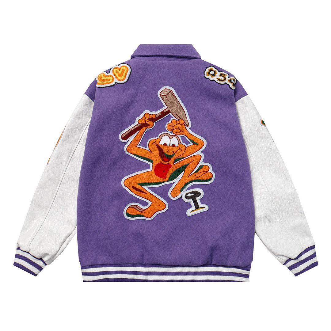 Louis Vuitton Multi-Patches Mixed Leather Varsity Blouson Fig - SleekGait